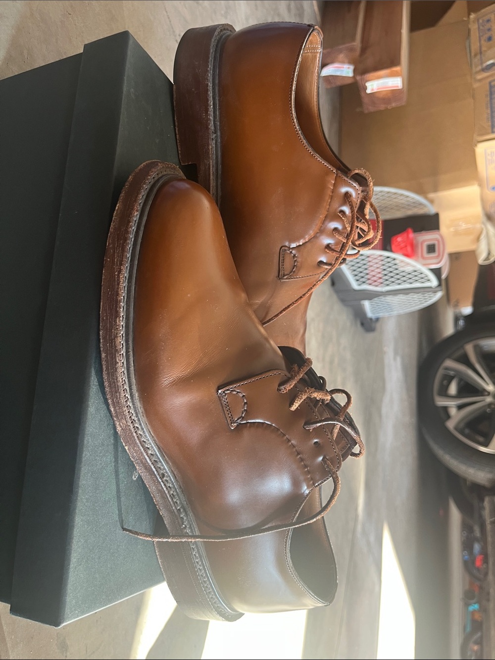Church's Tan Leather Derby Shoes